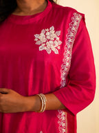 GULRANI HANDWORK SILK PALAZZO SET