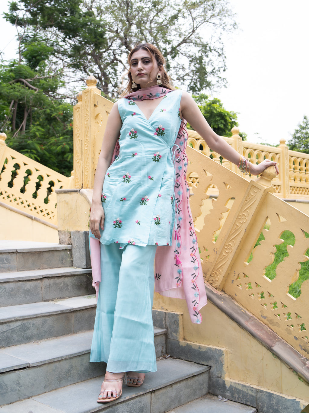 Sundari short Angrakha Set
