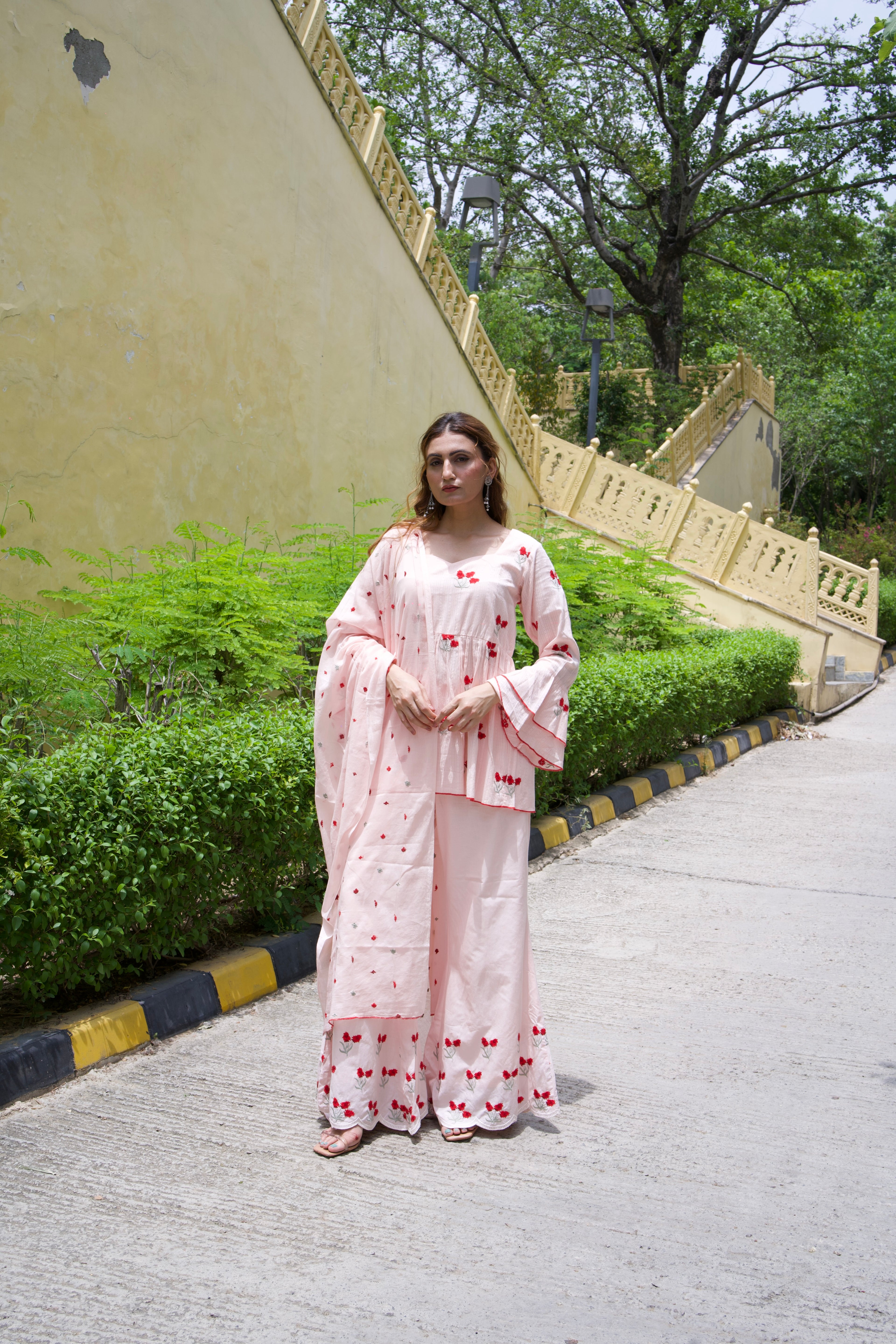 Gulabo Bell Sleeve Suit Set