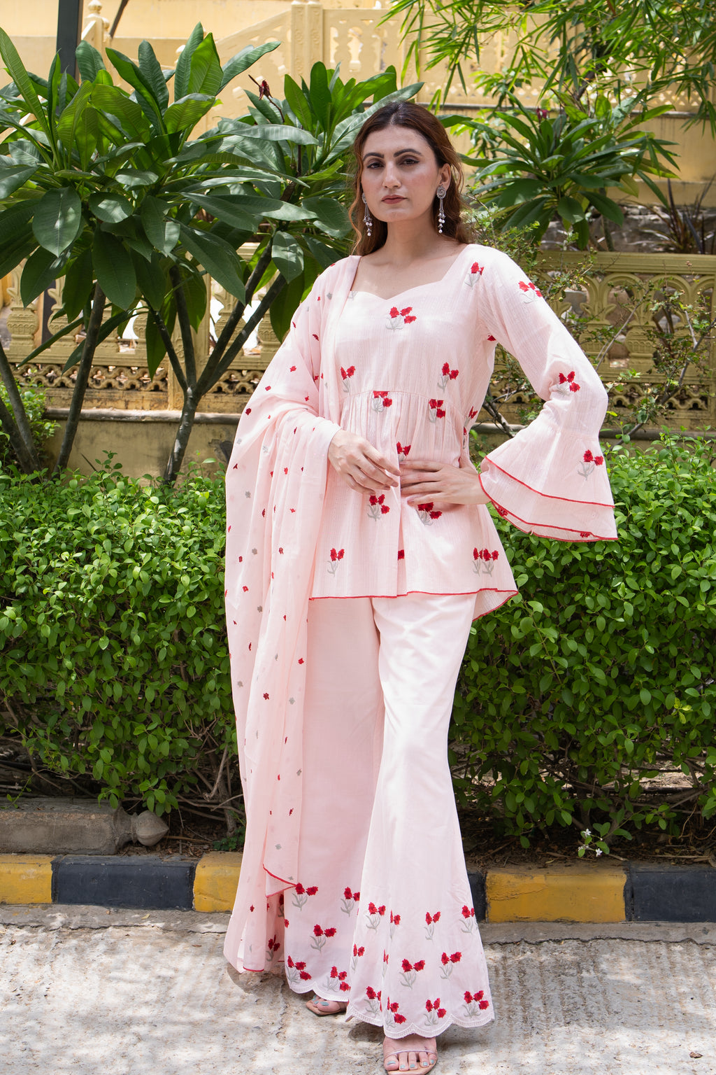 Gulabo Bell Sleeve Suit Set