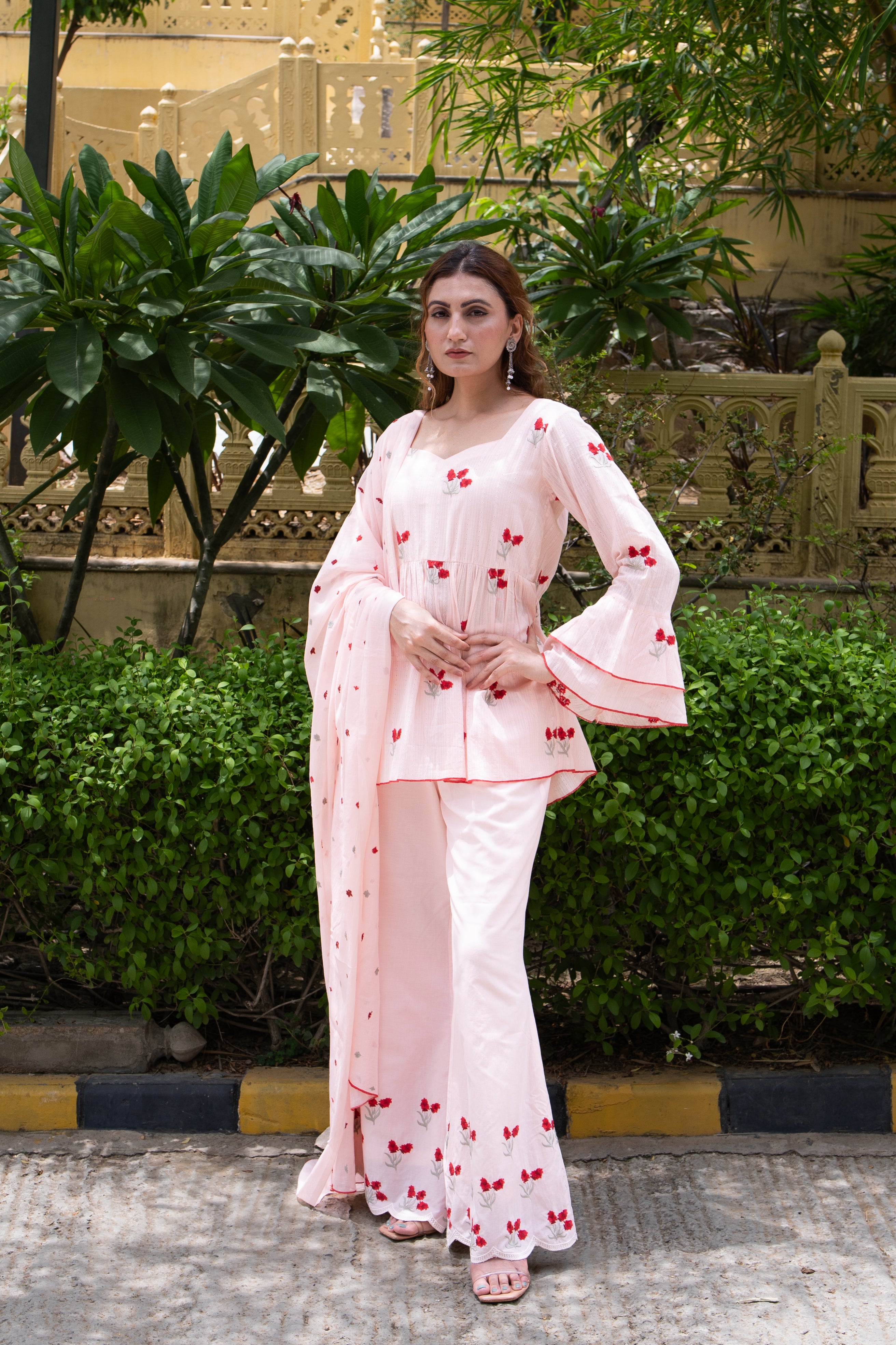 Gulabo Bell Sleeve Suit Set