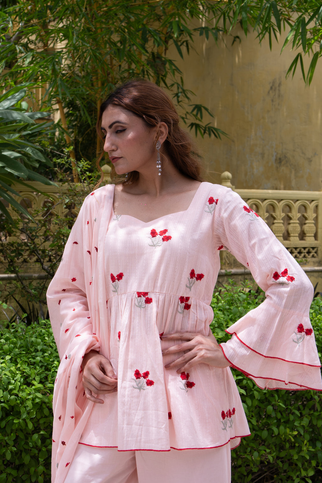 Gulabo Bell Sleeve Suit Set