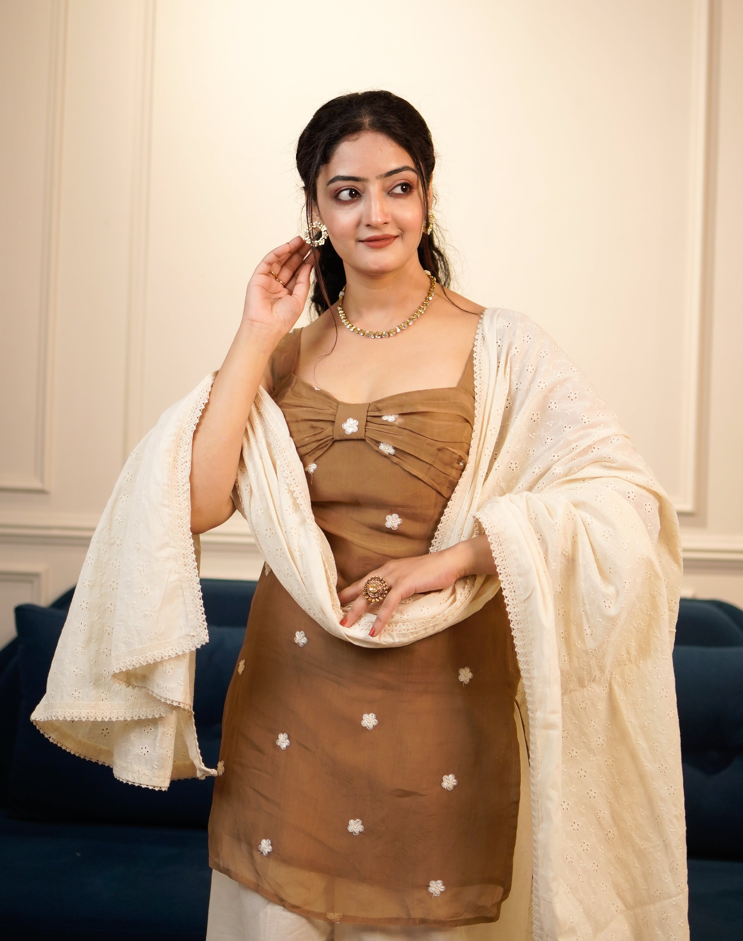 Sunehri Balloon Suit Set