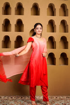 Surkh Ombre suit Set