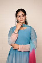 Neelkamal Ombre Anarkali Set