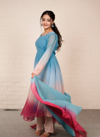 Neelkamal Ombre Anarkali Set