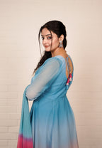 Neelkamal Ombre Anarkali Set