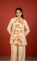 Ivory paisley embroidered coord set