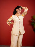Ivory mehr embroidered coord set