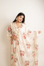 Gulnaar ivory floral mirror palazzo set
