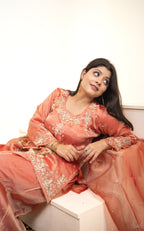 Rust rose orgenza palazzo set