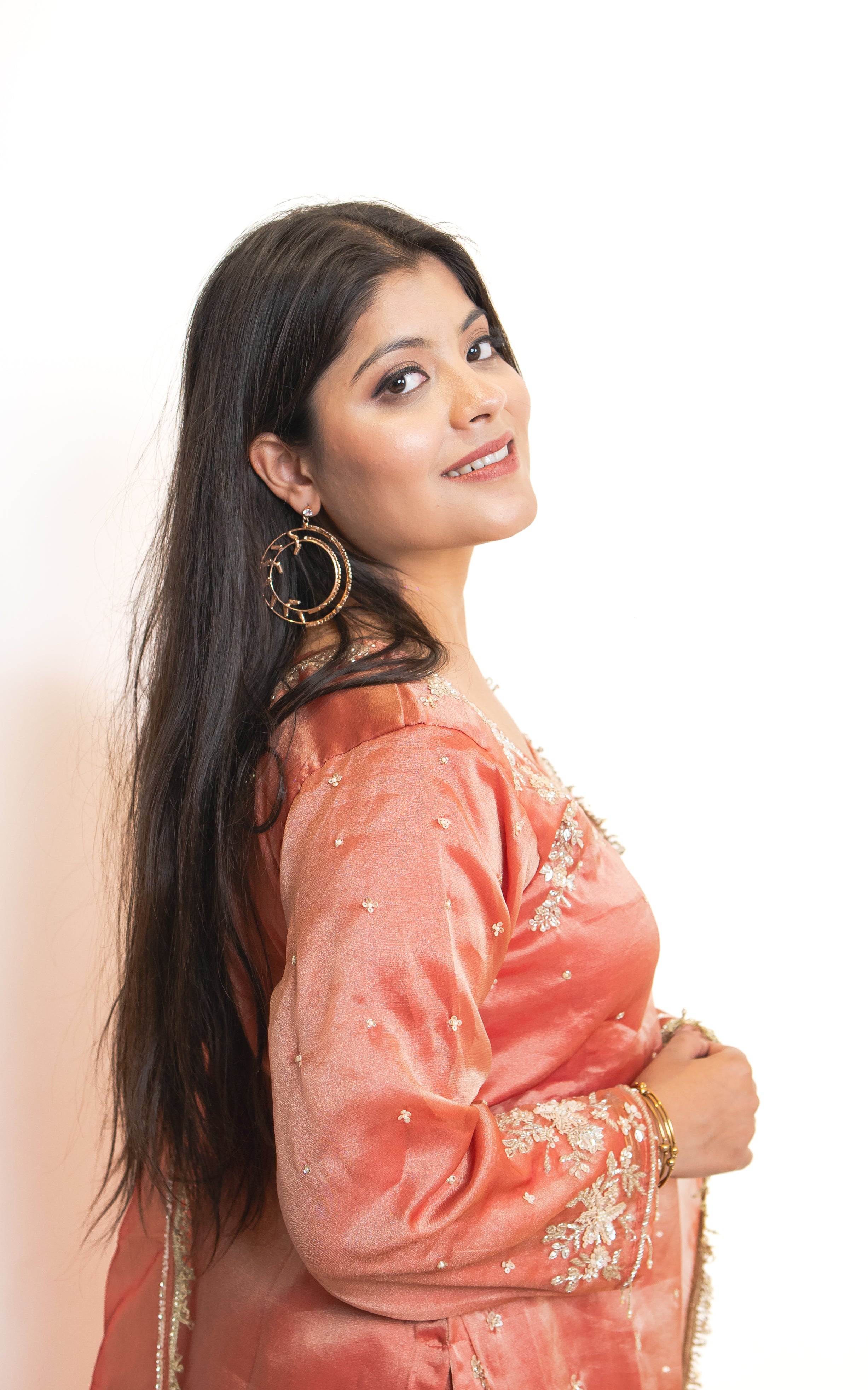 Rust rose orgenza palazzo set