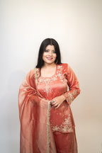 Rust rose orgenza palazzo set