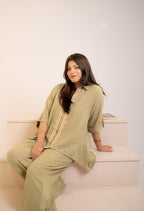 Olive green urban coord set