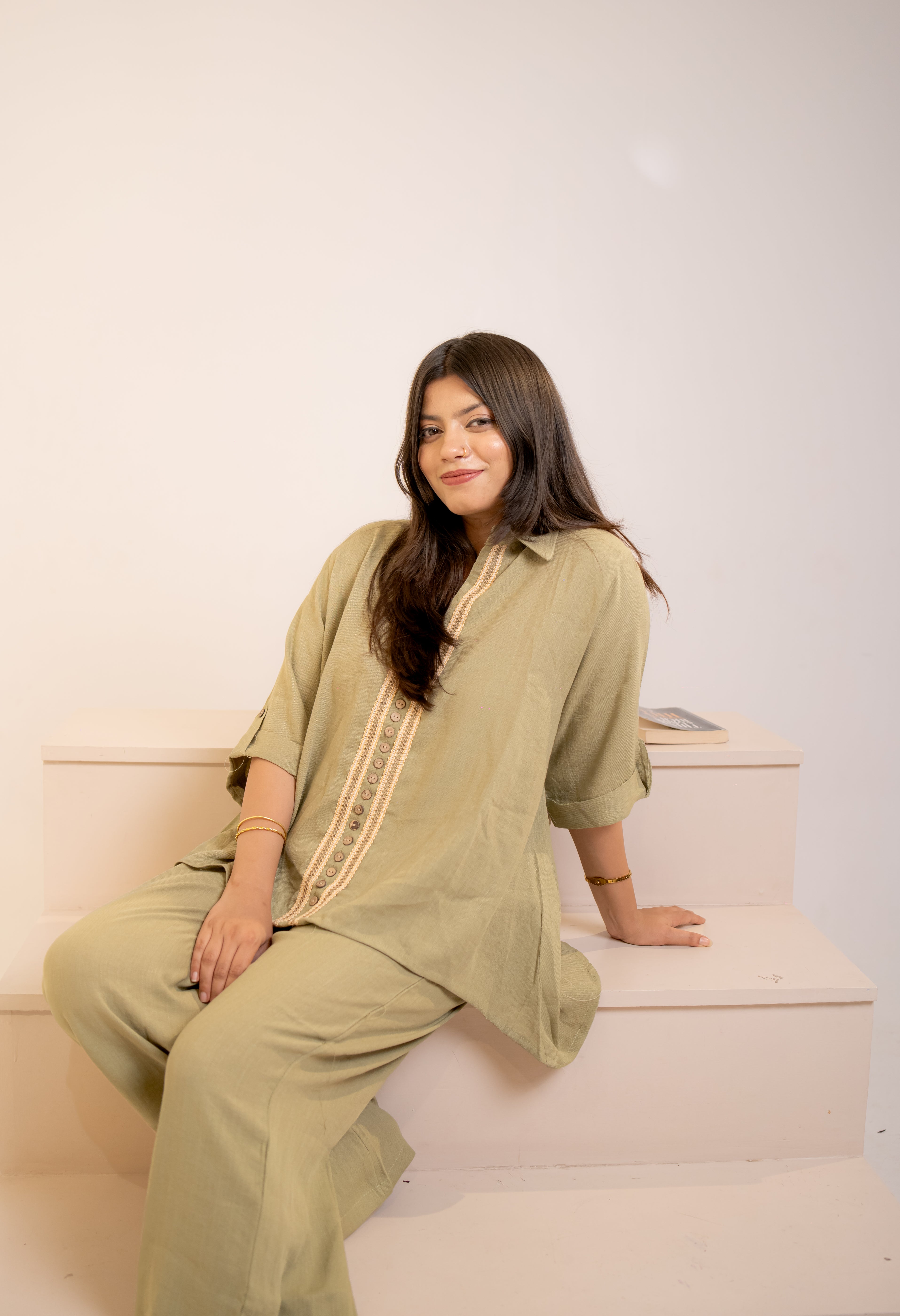 Olive green urban coord set