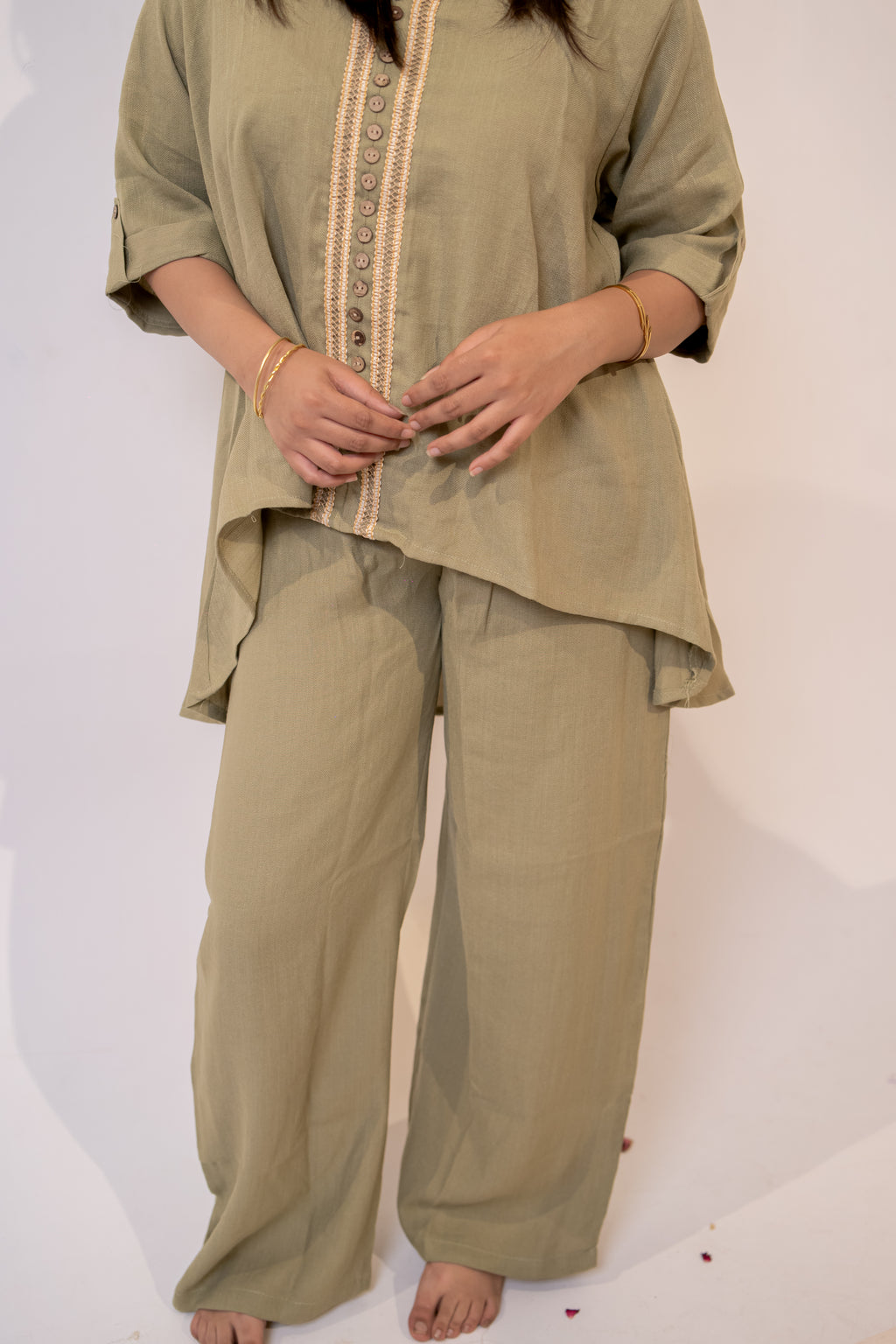 Olive green urban coord set