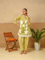 Gulbahar Handpainted Suit Set