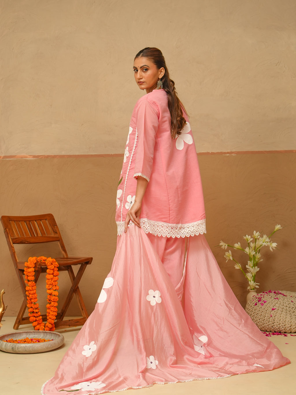 Gulbahar Handpainted Suit Set
