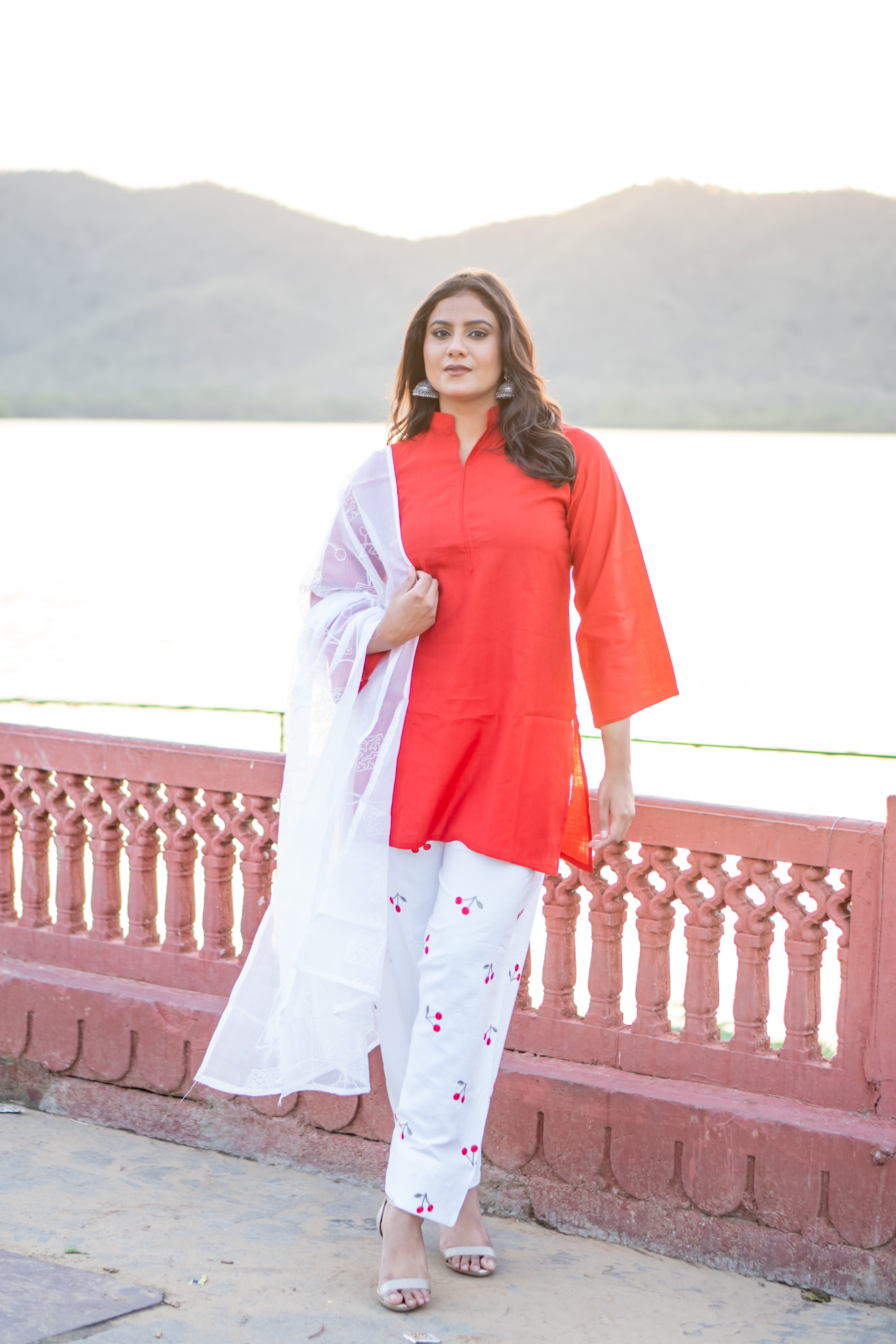 Cherry Bloom Farshi Suit Set