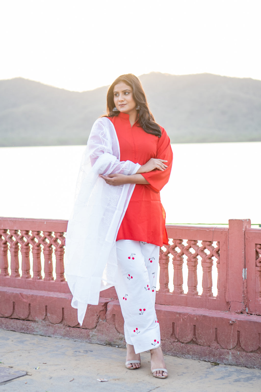 Cherry Bloom Farshi Suit Set