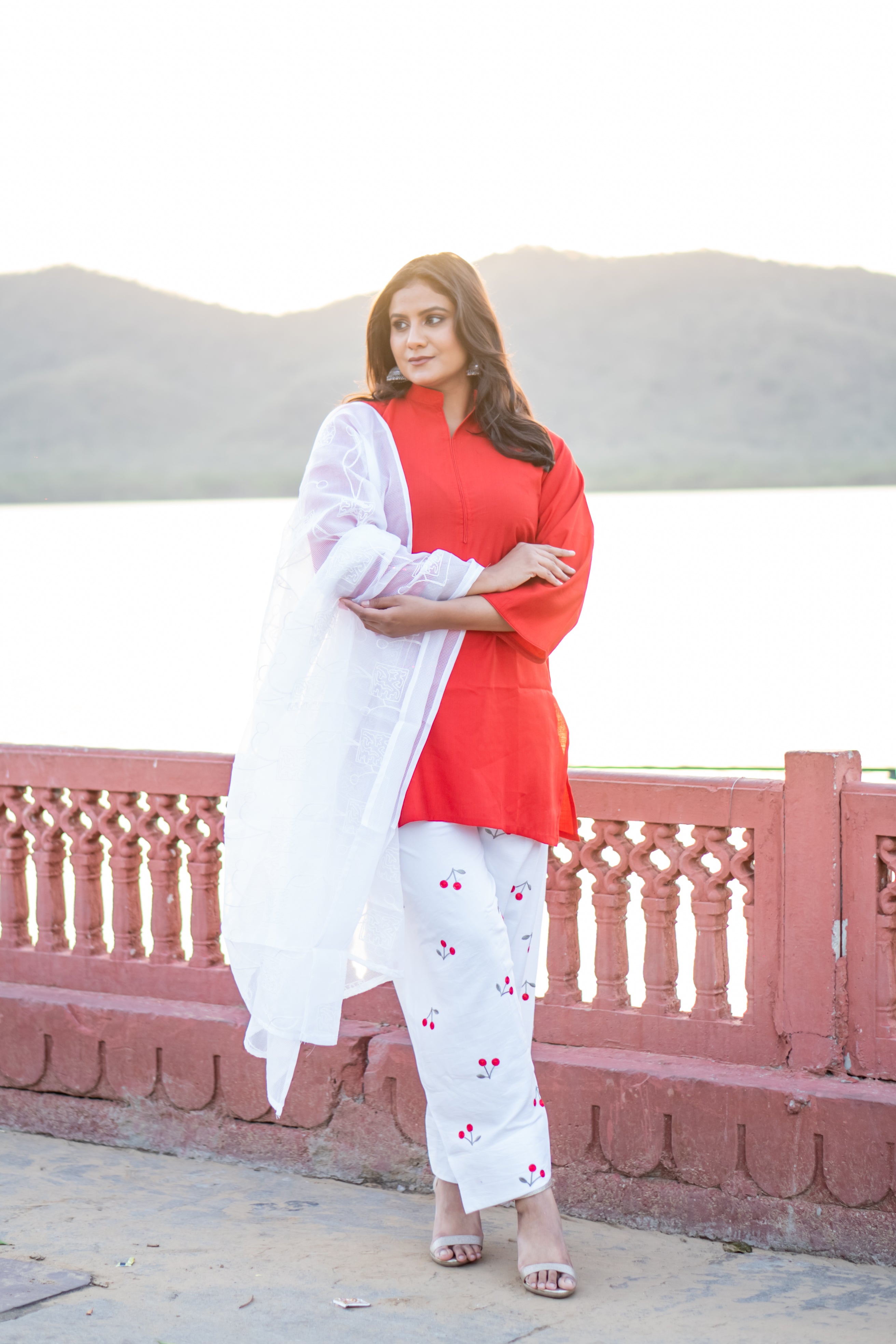 Cherry Bloom Farshi Suit Set