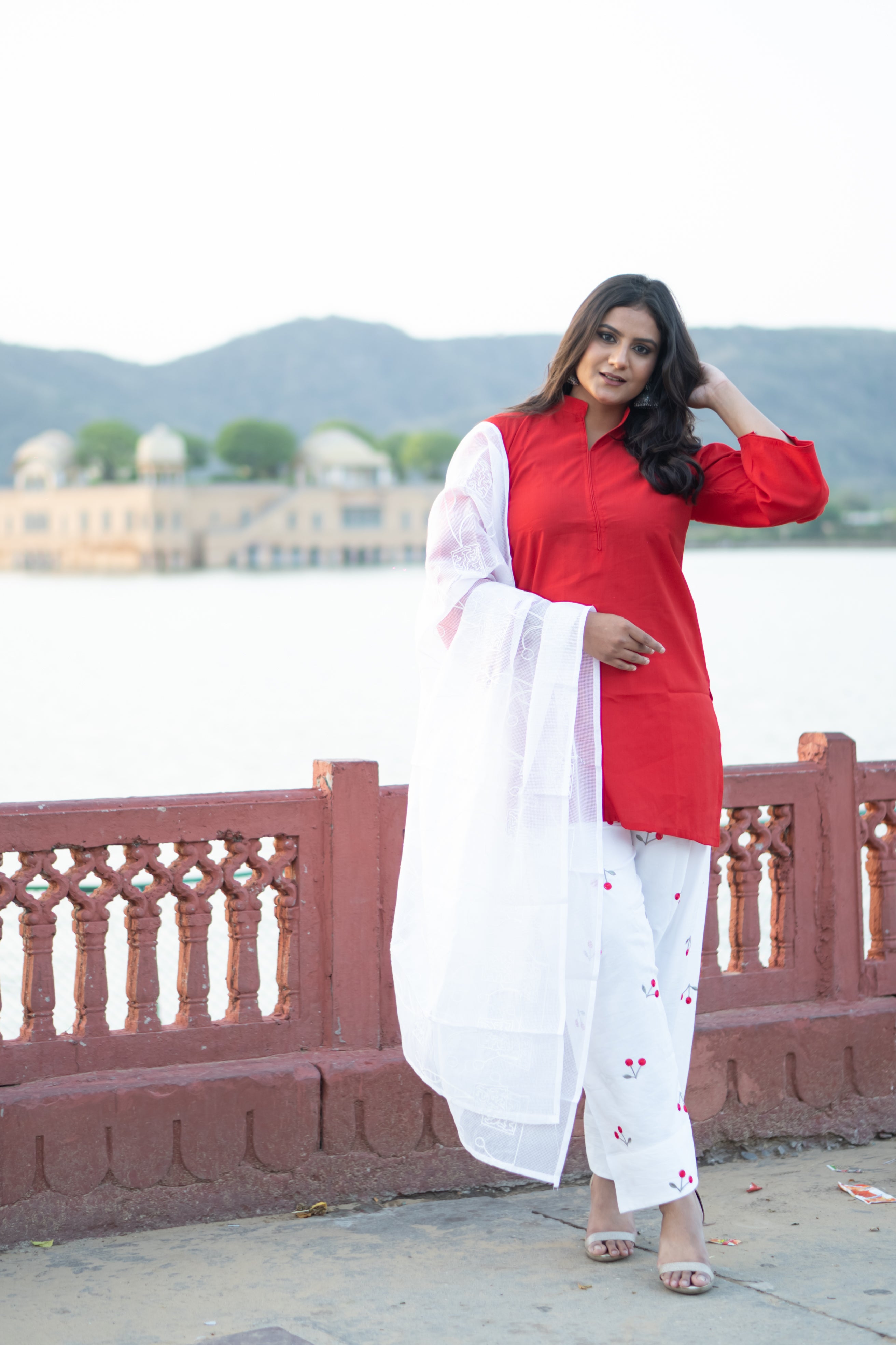 Cherry Bloom Farshi Suit Set