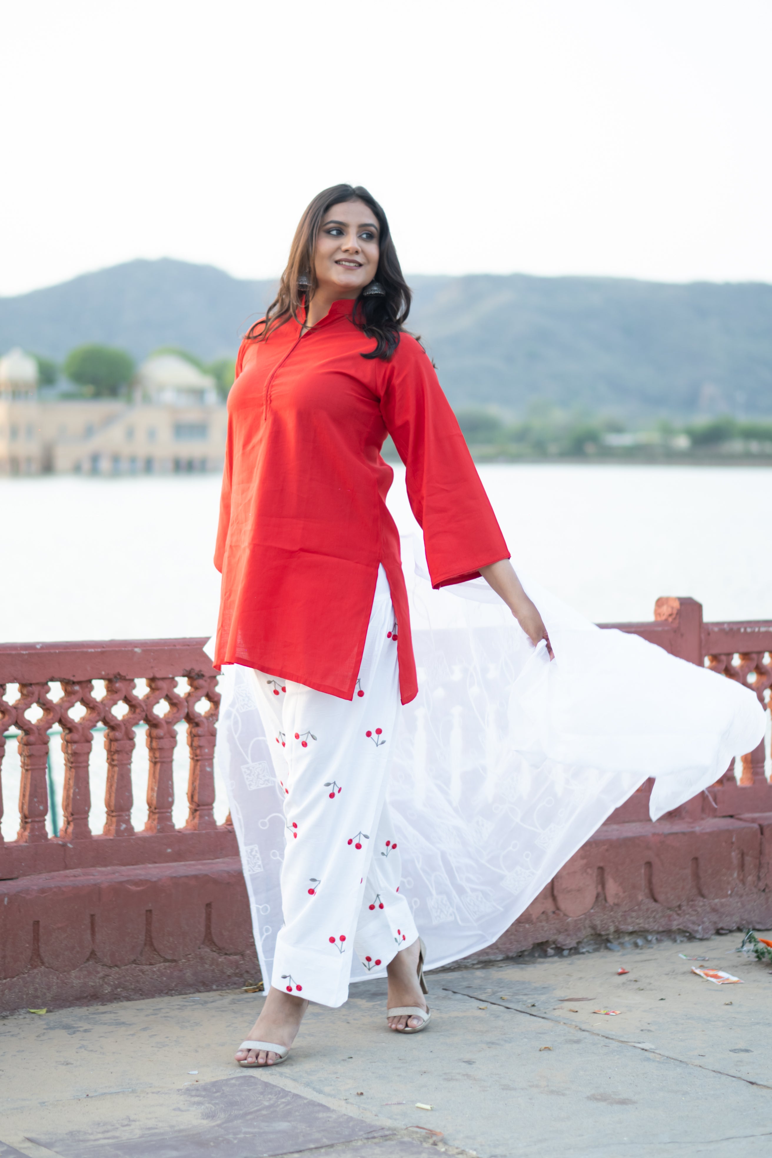 Cherry Bloom Farshi Suit Set