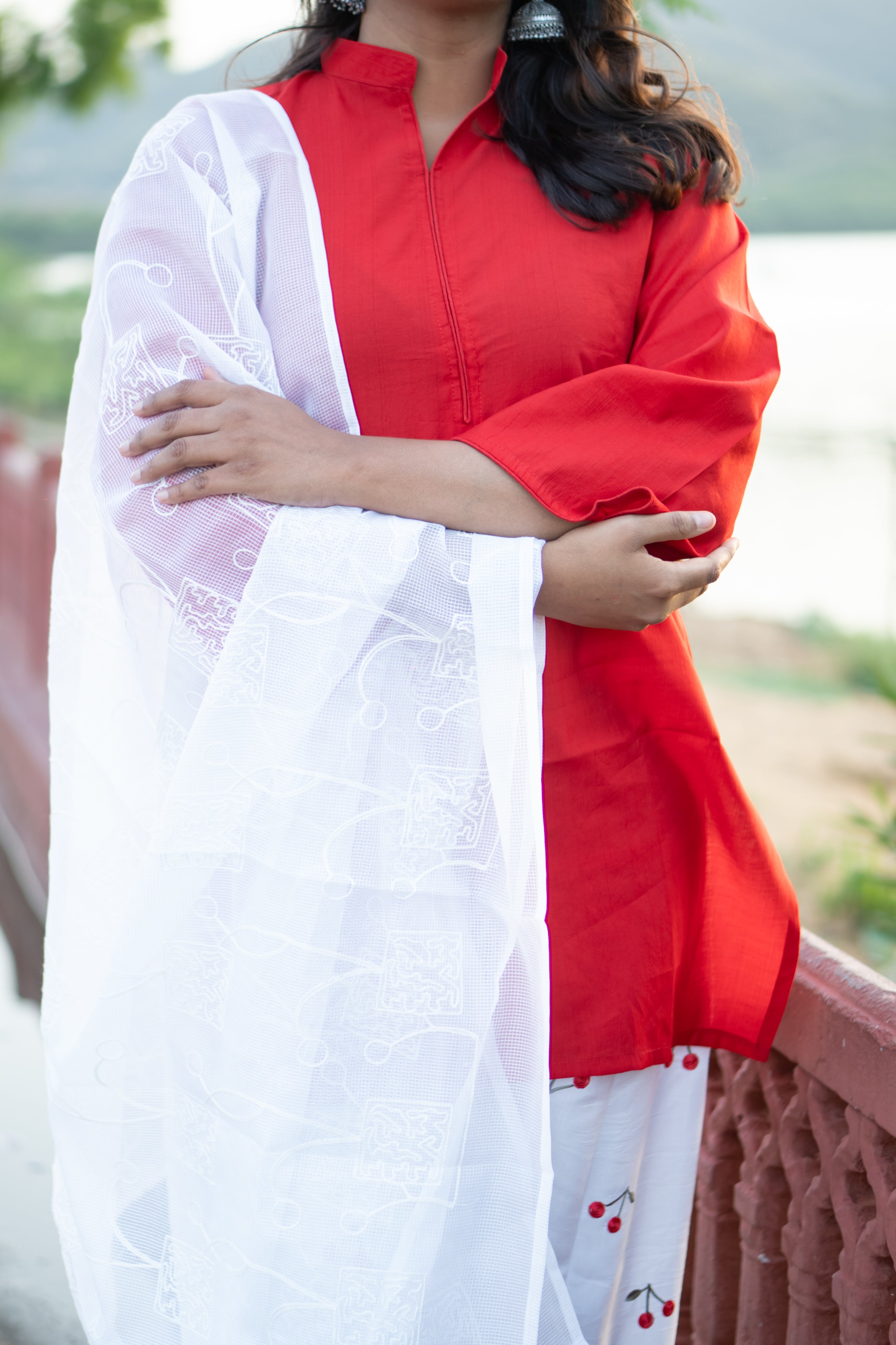 Cherry Bloom Farshi Suit Set