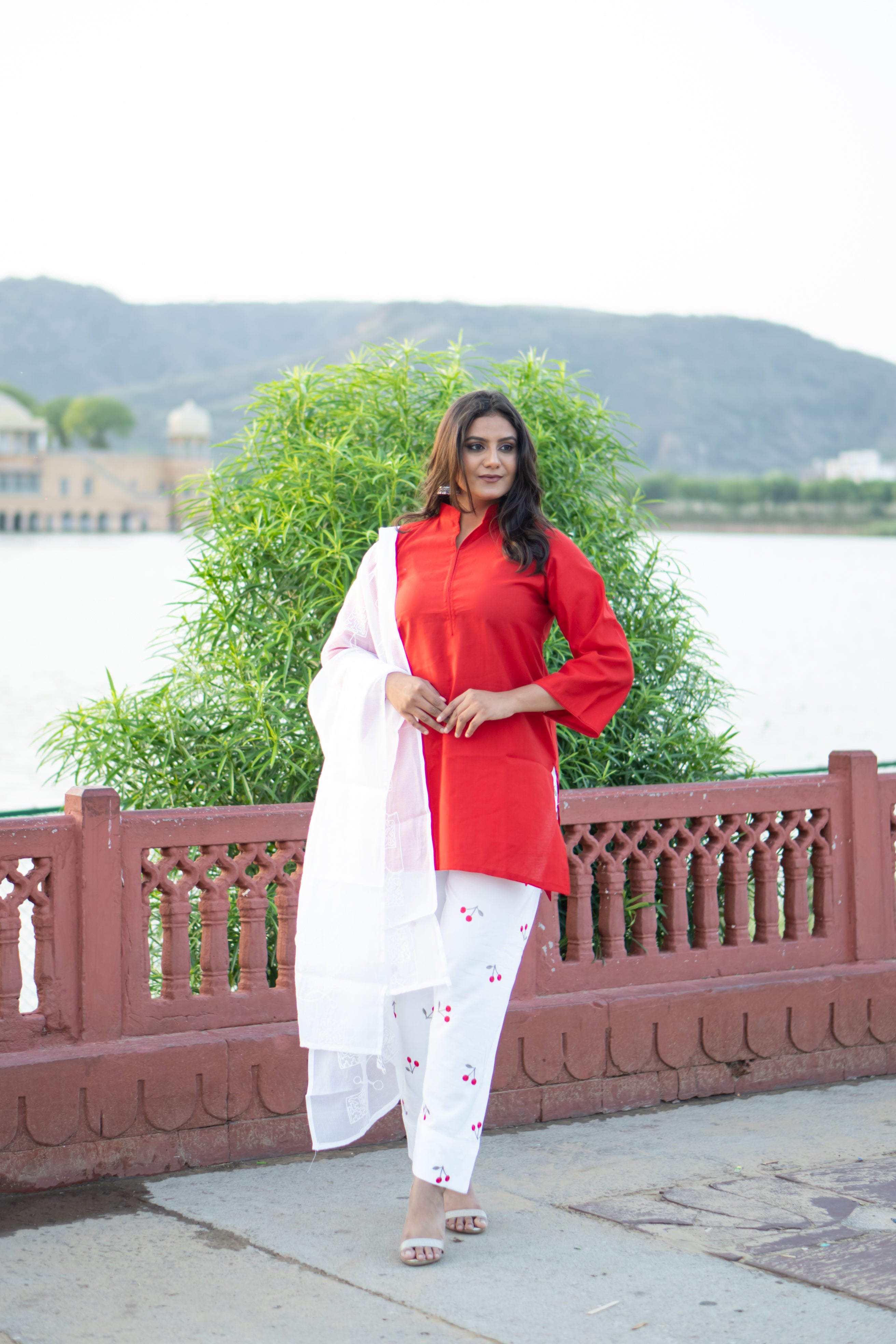 Cherry Bloom Farshi Suit Set