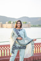 Blush charm cotton short kurti set
