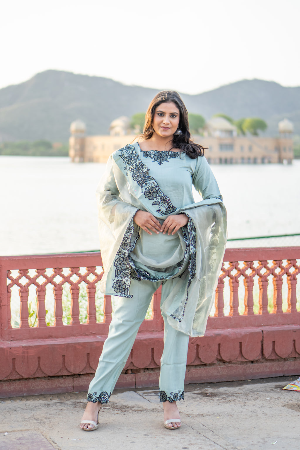 Blush charm cotton short kurti set