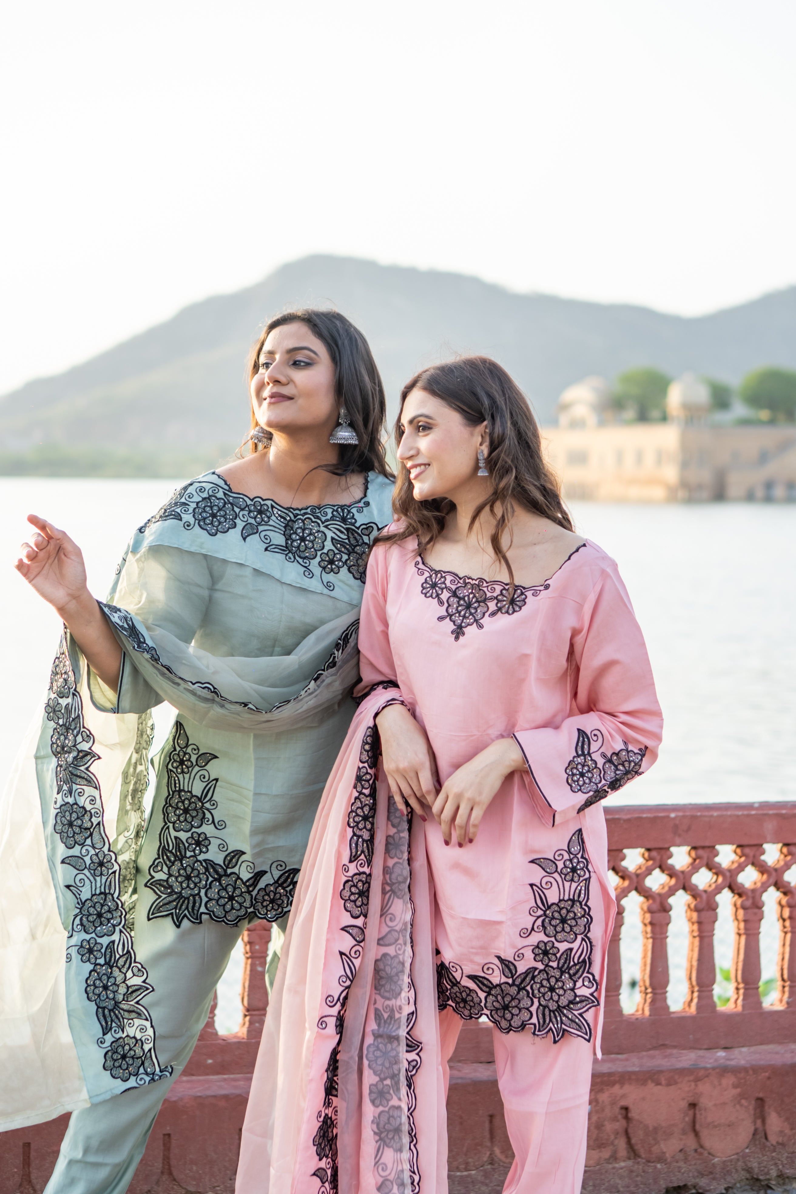 Blush charm cotton short kurti set