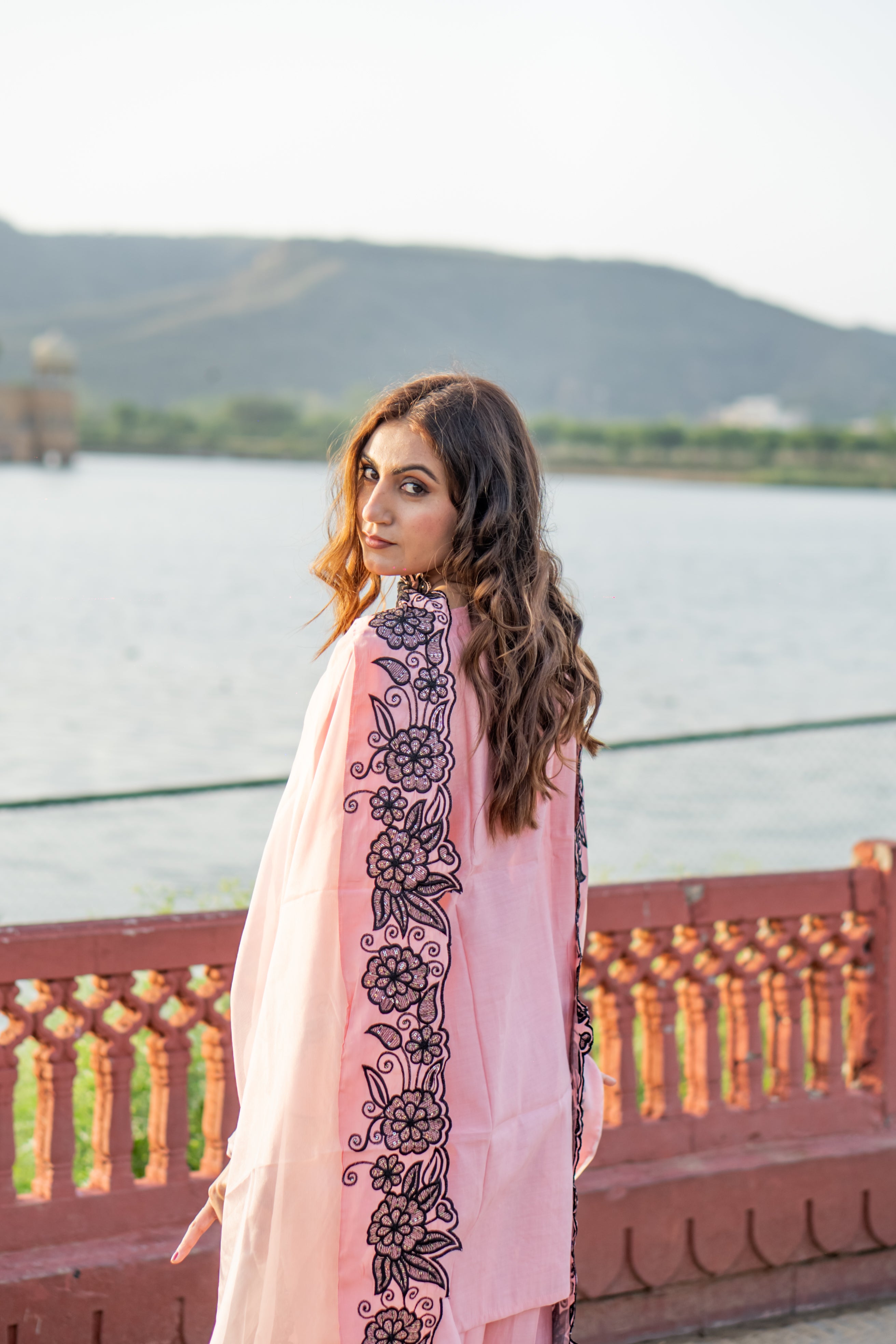 Blush charm cotton short kurti set