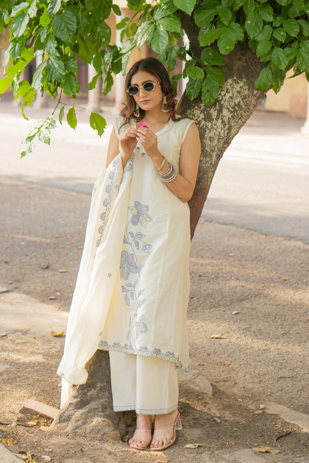 Off-White Grace A-Line Suit Set