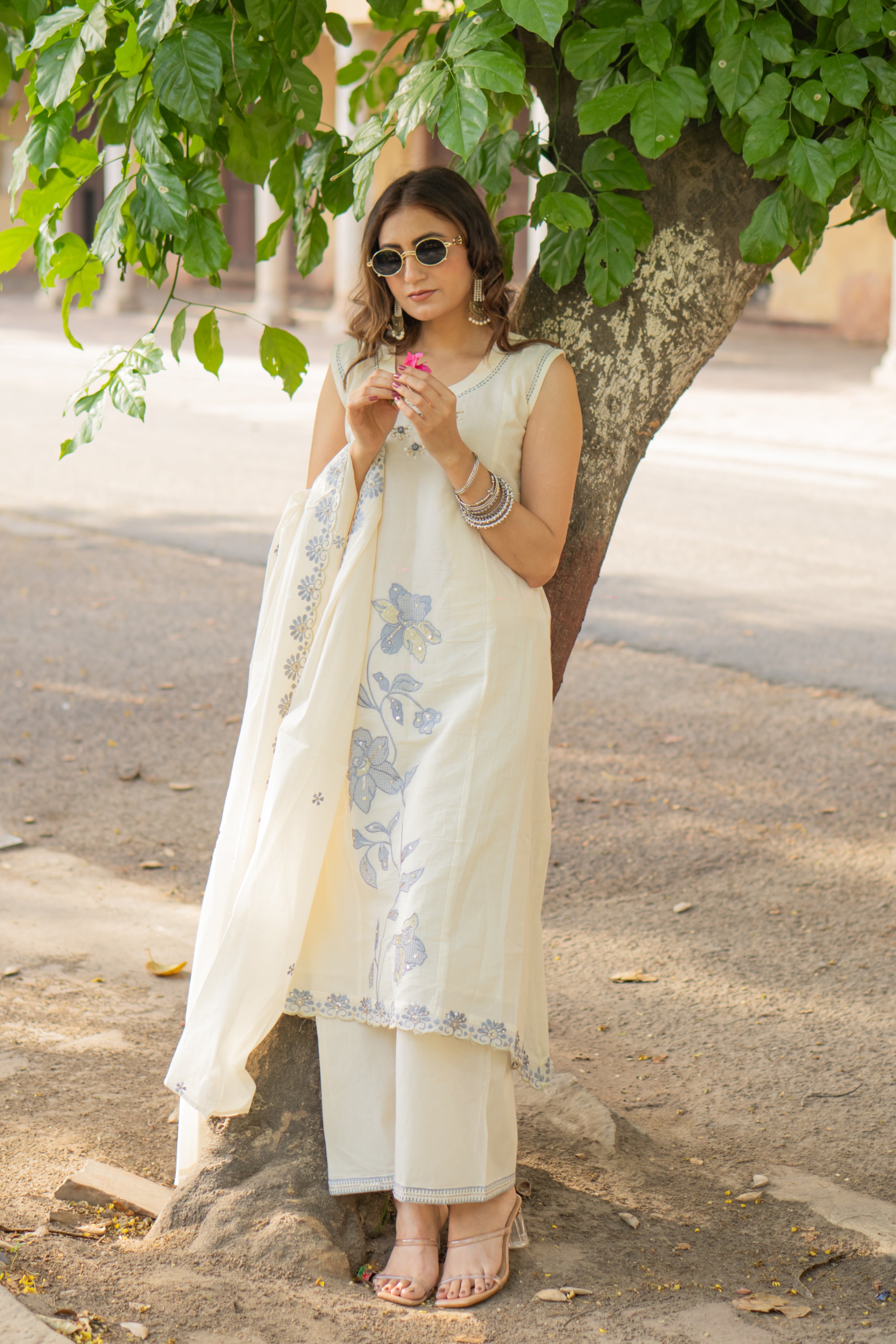 Off-White Grace A-Line Suit Set