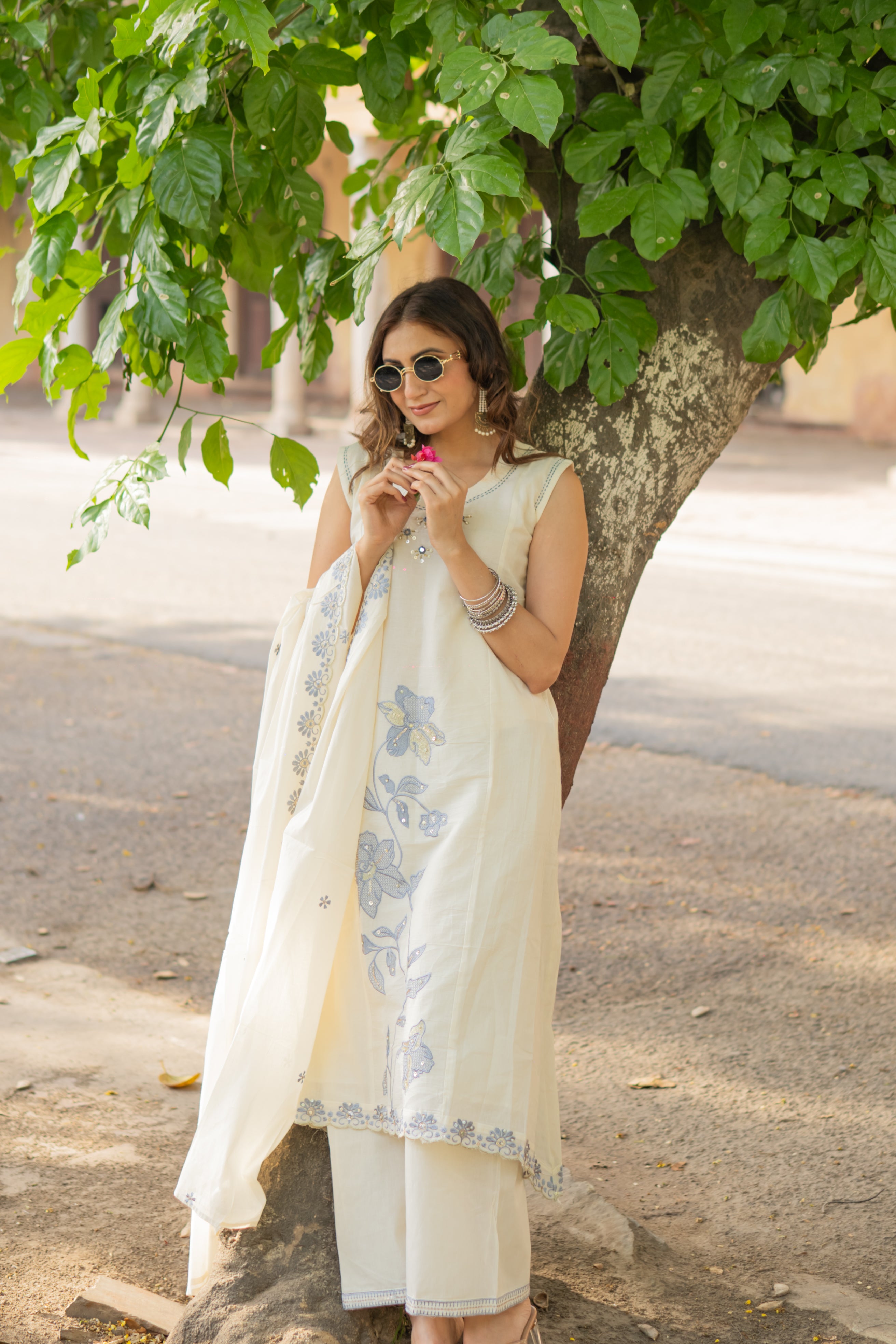 Off-White Grace A-Line Suit Set